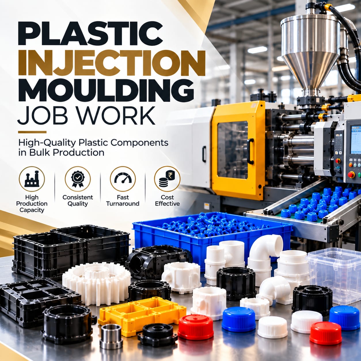 Plastic Injection Moulding Job Work in India